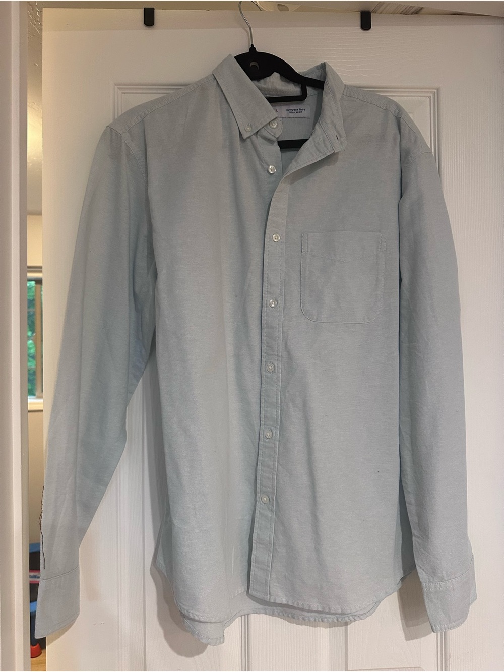 Men's Light Blue Button-Down Shirt